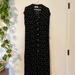 CJLA black button down dress